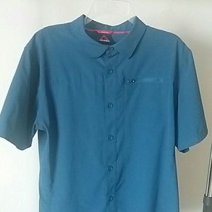 Gerry Mens Hiking Climbing Short Sleeve Moisture Wicking Renegade Field Shirt